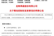 何为六爻明日停牌！又一A股，筹划控制权变更